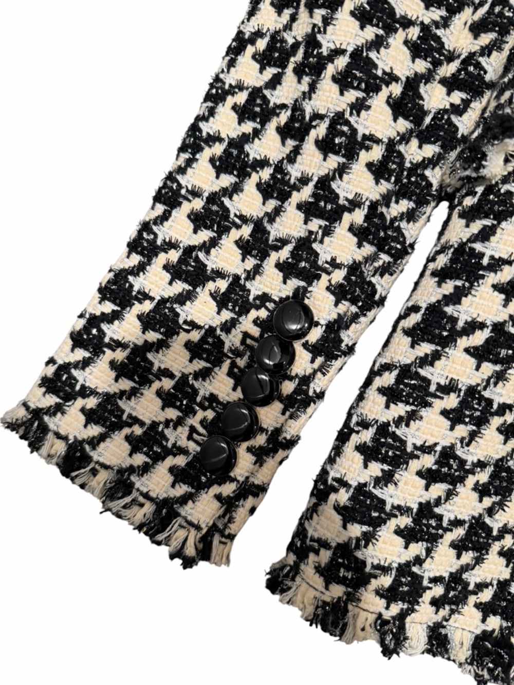 Veronica Beard Miller Dickey Houndstooth Tweed Blazer - Picture 7 of 12